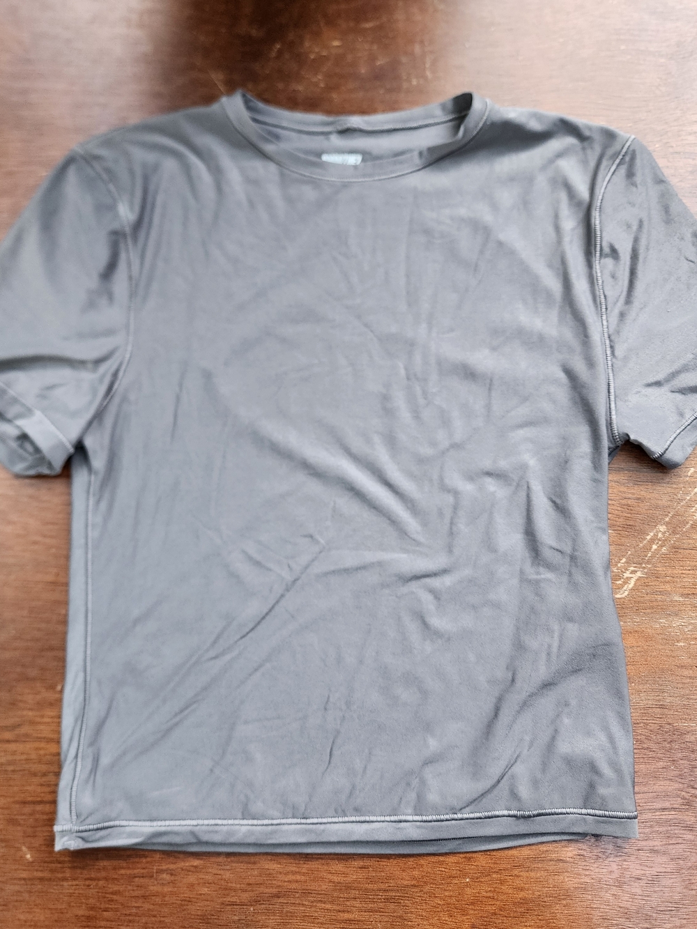 Aerie SMOOTHEZ Charcoal Grey Short Sleeve Crew Neck T-Shirt Crop S/P